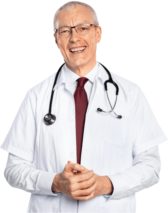 Smiling doctor beside 'Why Choose Us' section explaining medical billing solutions