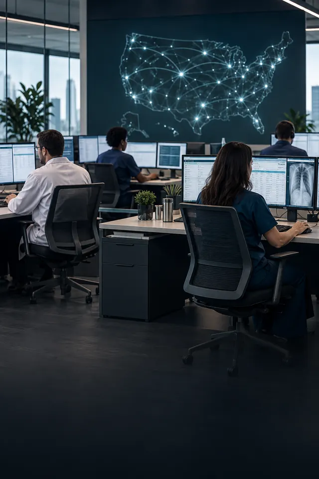 Remote medical billing team supporting practices nationwide